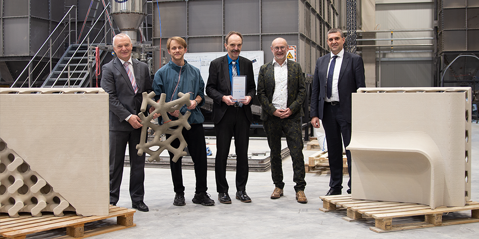 Sustainability award for concrete 3D printing funding