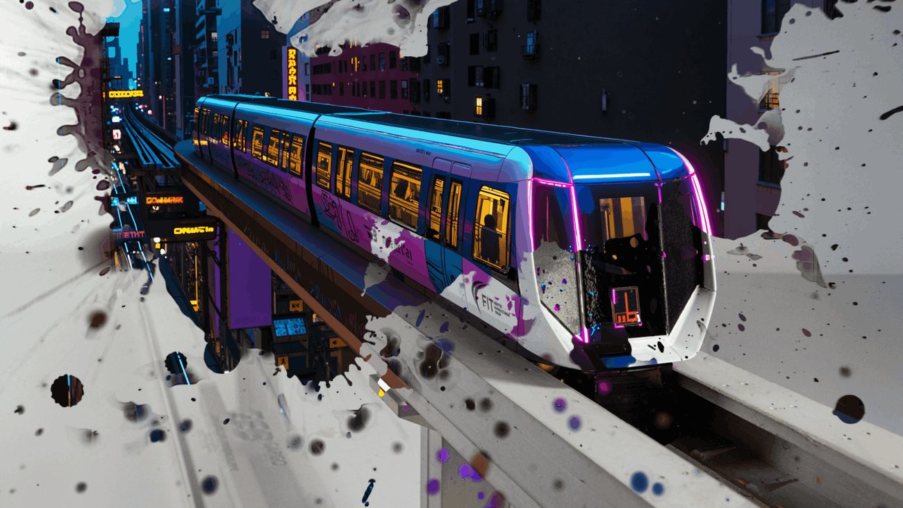Magnetschwebebahn TSB — Messemodell